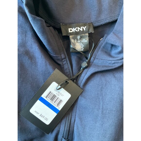 DKNY Navy Blue Logo Dress NEW size XL Women's - Picture 5 of 6